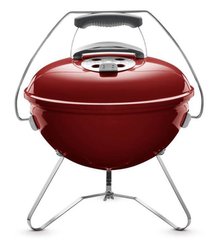 Доставка бесплатная. 1123004 Гриль угольный 37см Weber Smokey Joe Premium красный